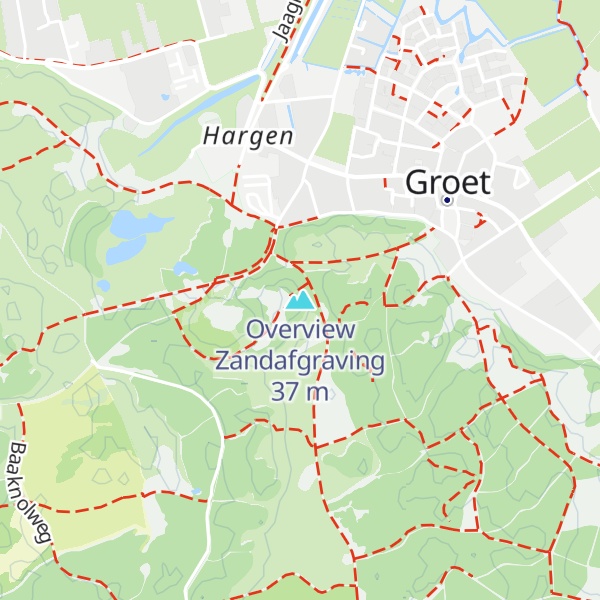 Map of Overview Zandafgraving