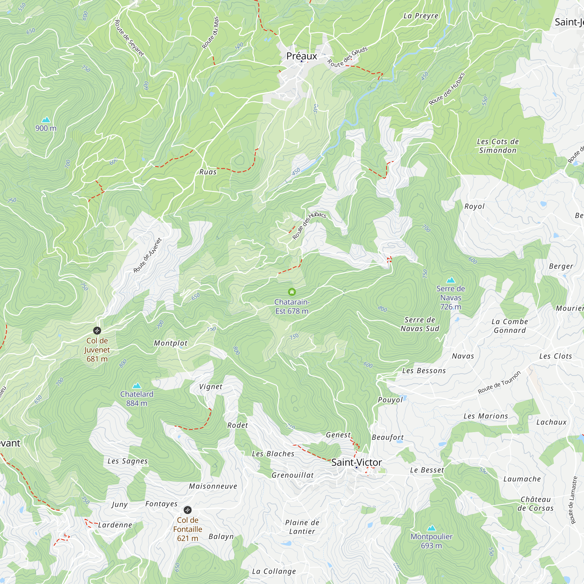 Chatarain-Est map