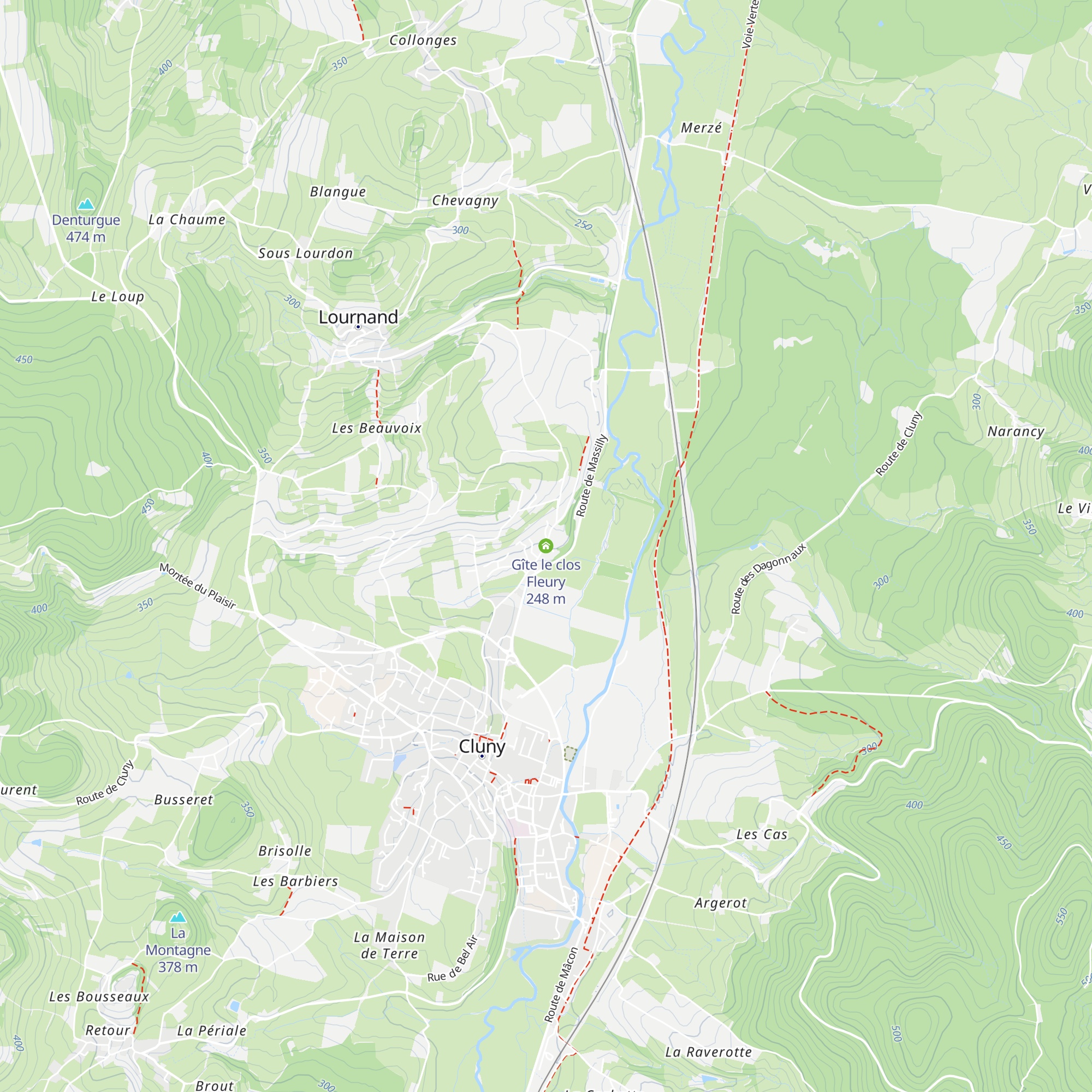 Gîte le clos Fleury map