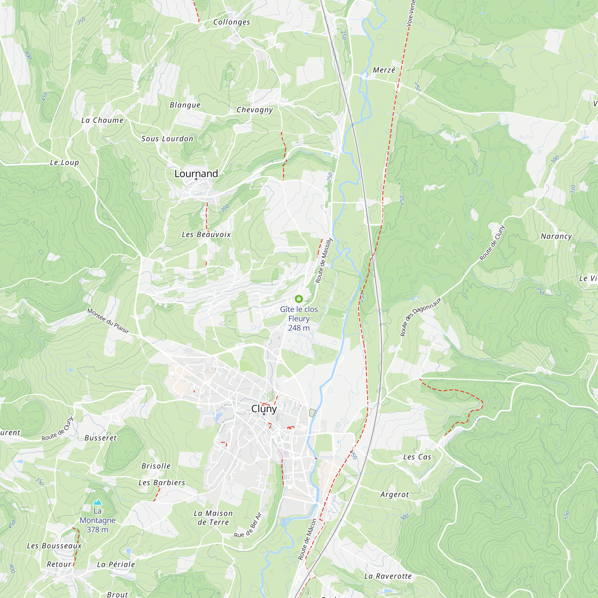 Gîte le clos Fleury map