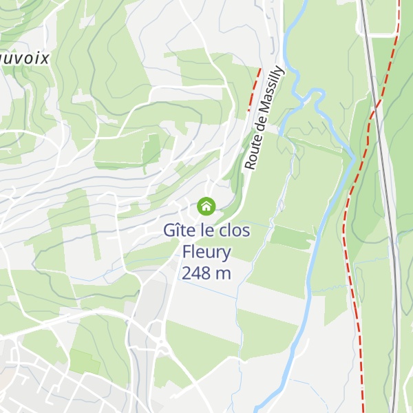Map of Gîte le clos Fleury