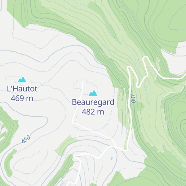 Map of Beauregard