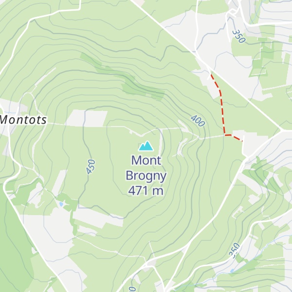 Map of Mont Brogny