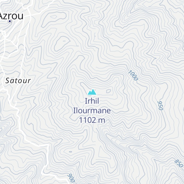 Map of Irhil Ilourmane