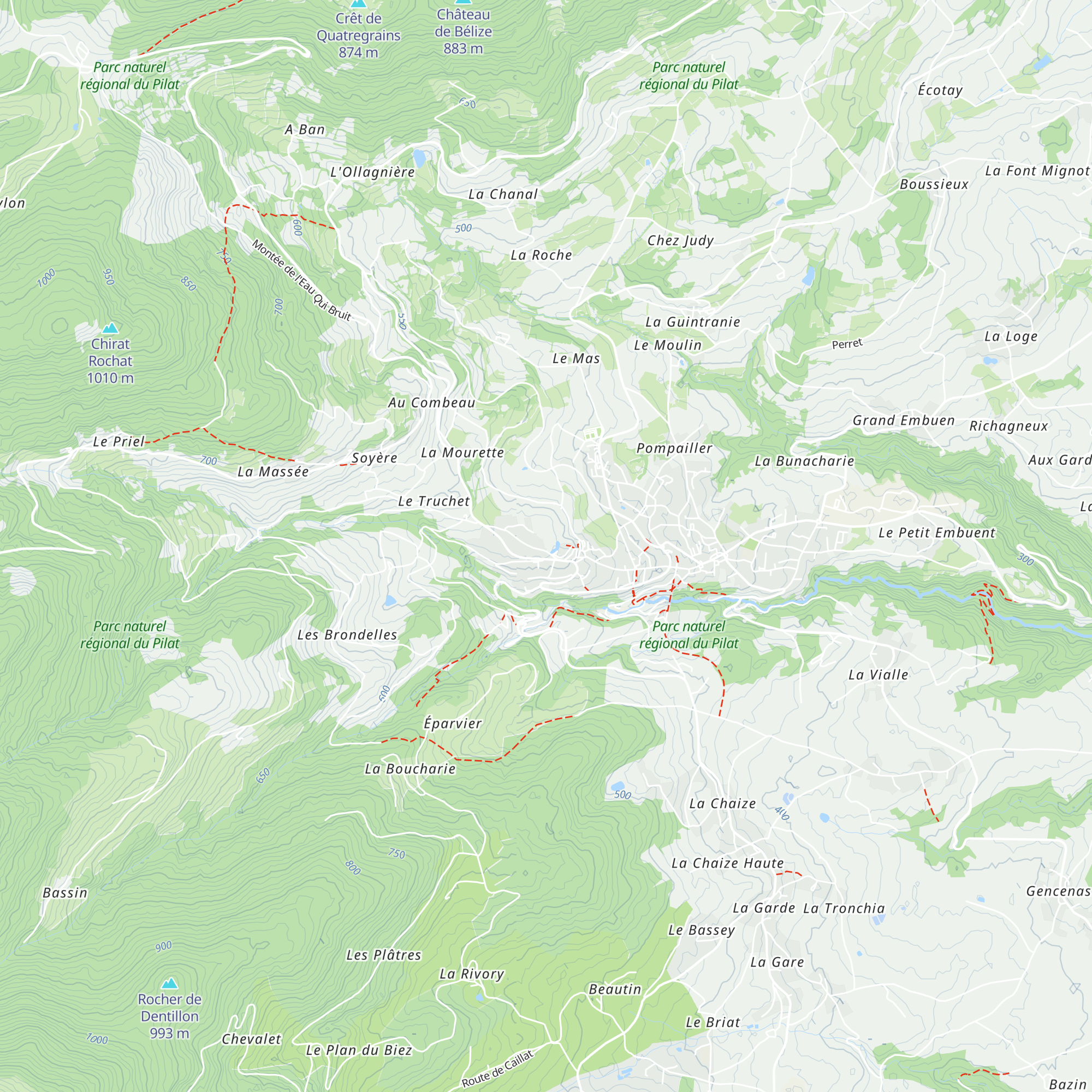 Maison du Parc naturel régional du Pilat map