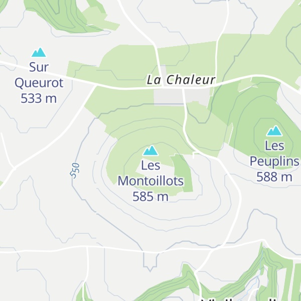Map of Les Montoillots