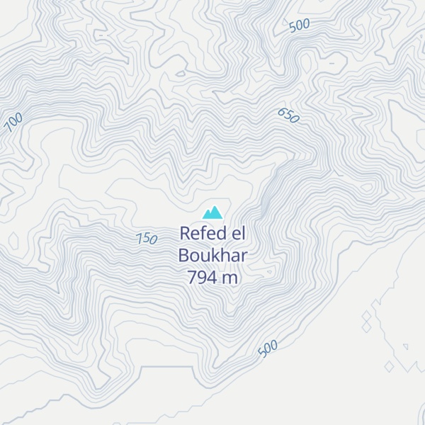 Map of Refed el Boukhar