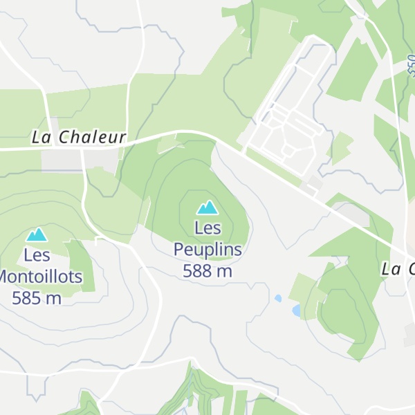 Map of Les Peuplins