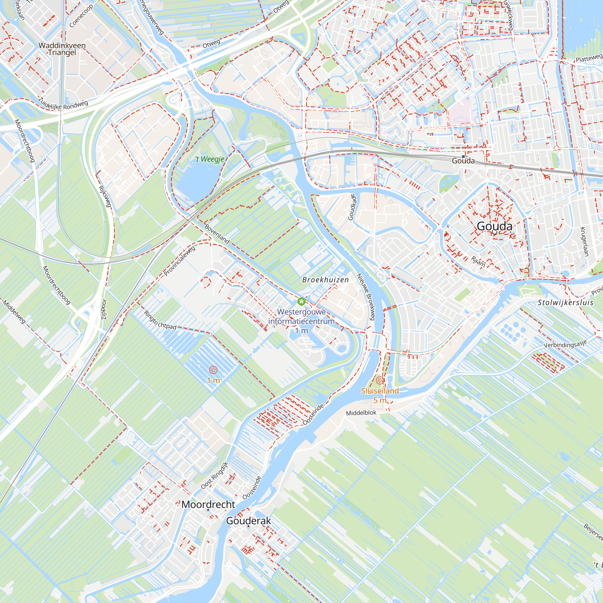 Westergouwe informatiecentrum map