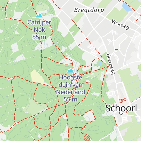 Map of Hoogste duin van Nederland