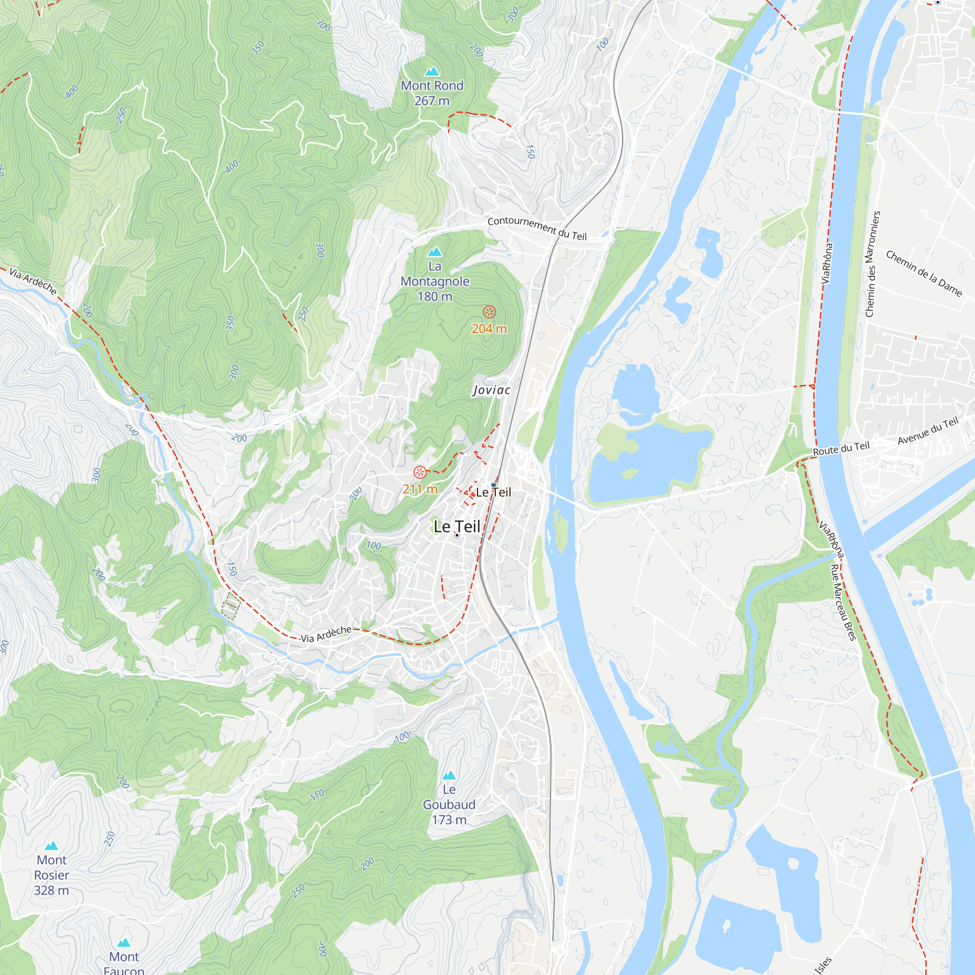 Office de tourisme du Teil map