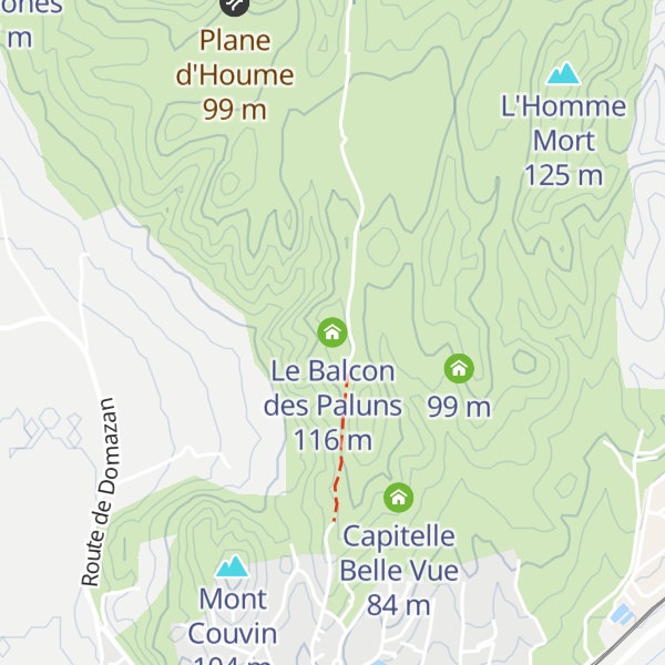 Map of Le Balcon des Paluns