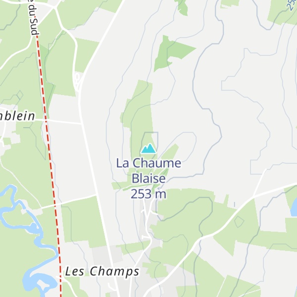 Map of La Chaume Blaise