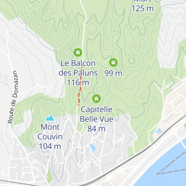 Map of Capitelle la Rhodanienne