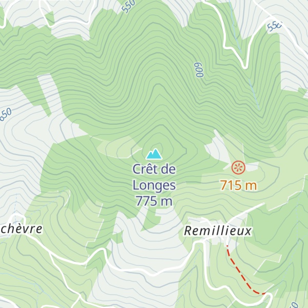 Map of Crêt de Longes