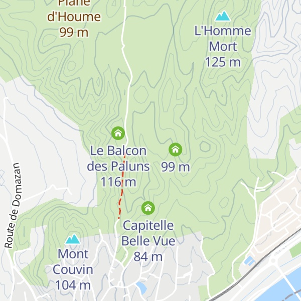 Map of Capitelle Toit arrondi;Capitelle La Pointue