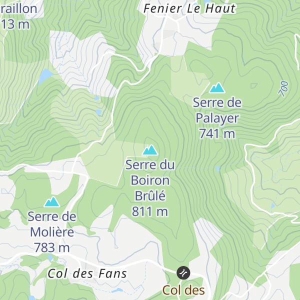 Map of Serre du Boiron Brûlé