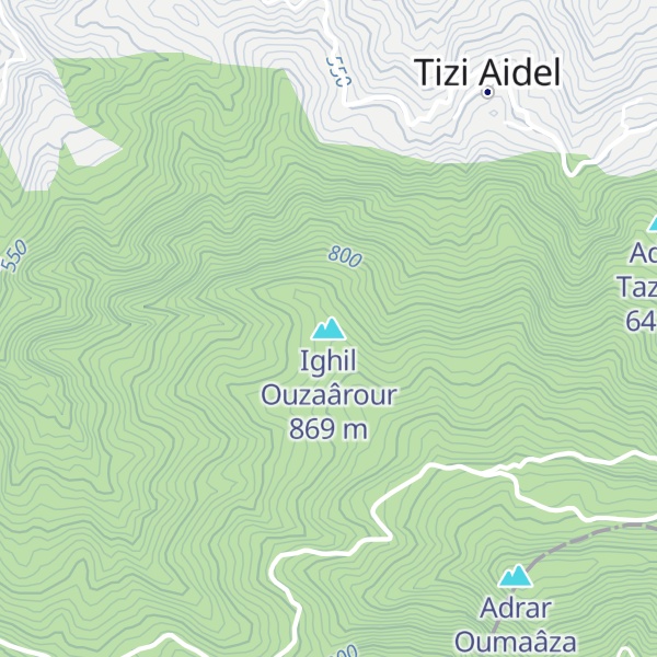 Map of Ighil Ouzaârour