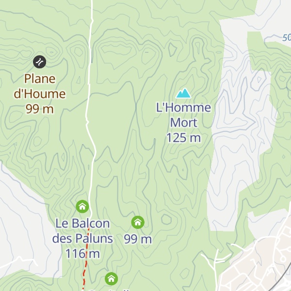 Map of Tombeau de l'Homme mort