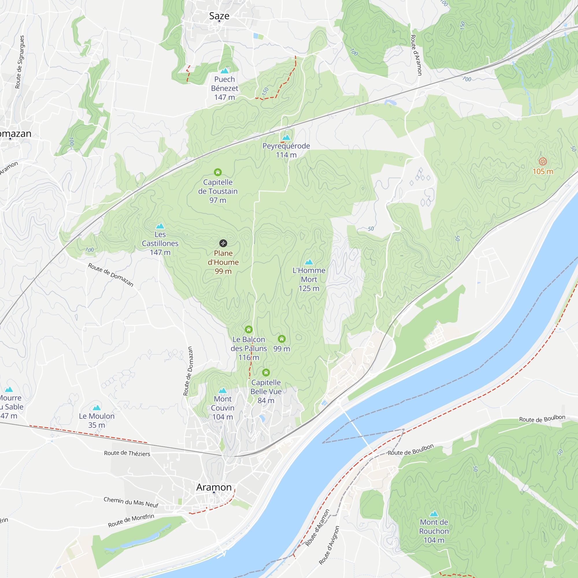 Capitelle de l'Homme mort map