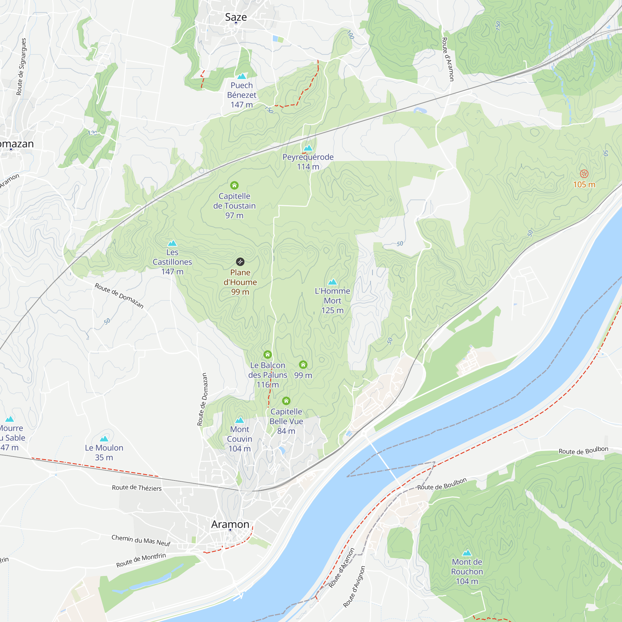 Capitelle de l'Homme mort map