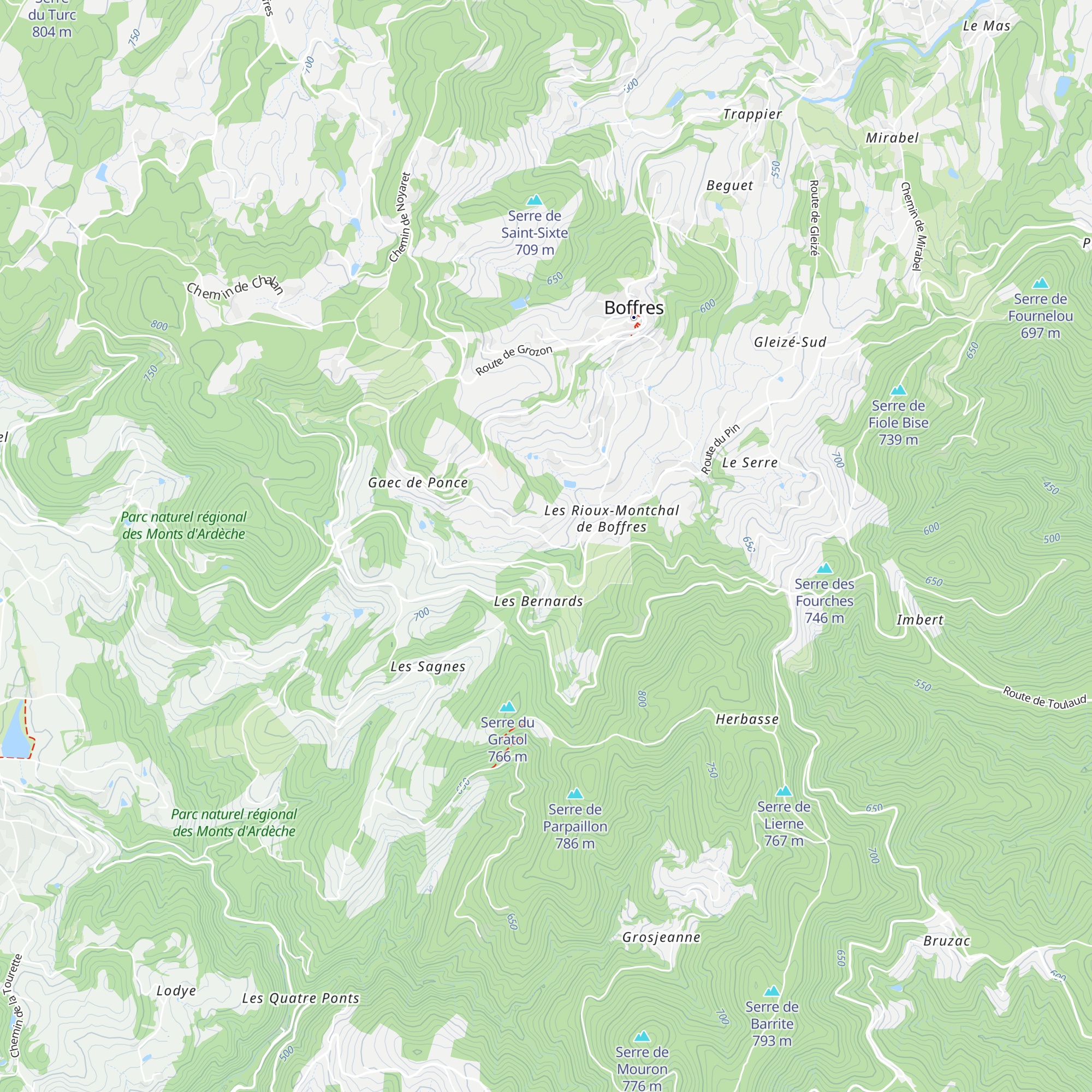 Gîte Le Moulinon map