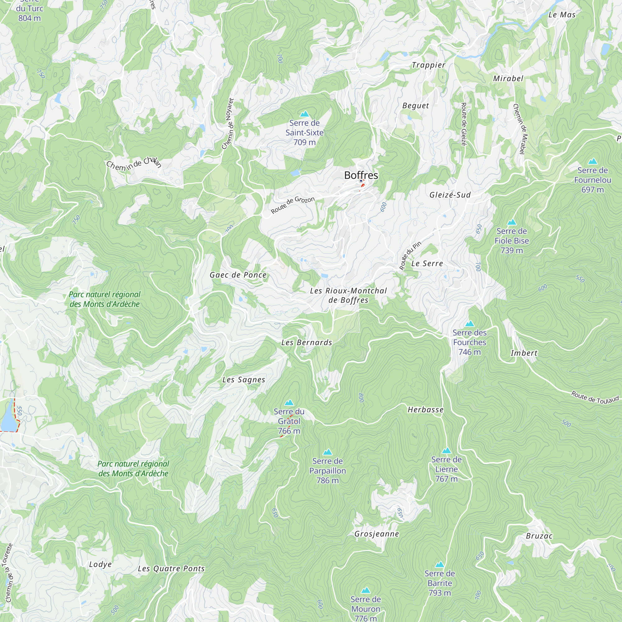 Gîte Le Moulinon map