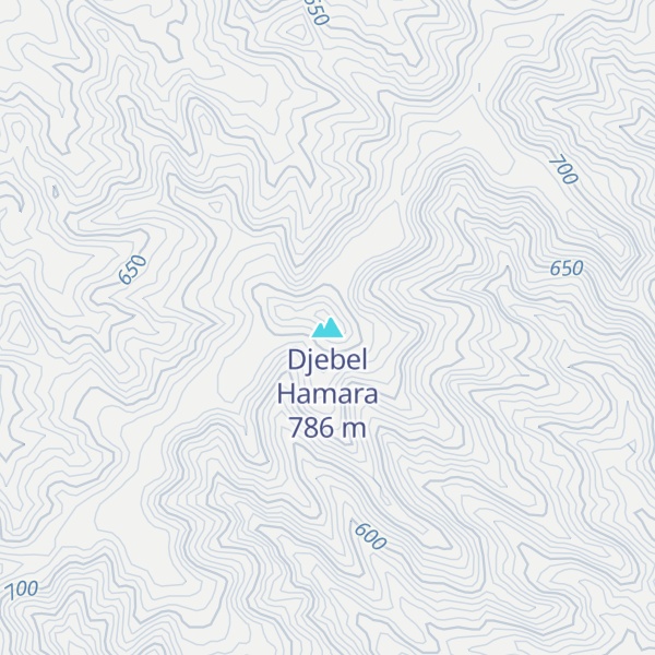Map of Djebel Hamara