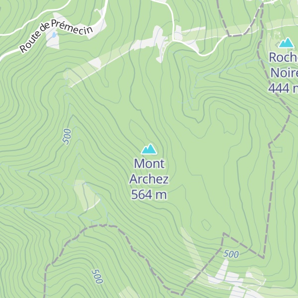 Map of Mont Archez
