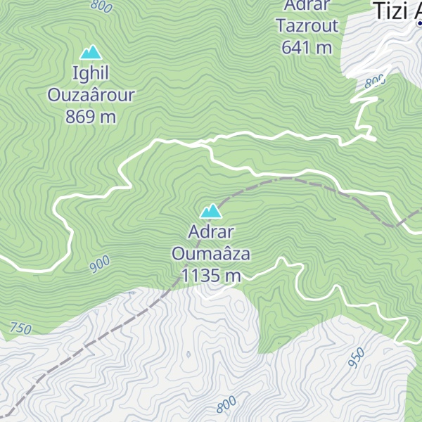 Map of Adrar Oumaâza