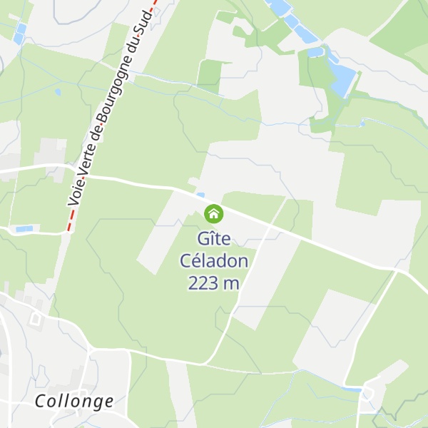 Map of Gîte Céladon
