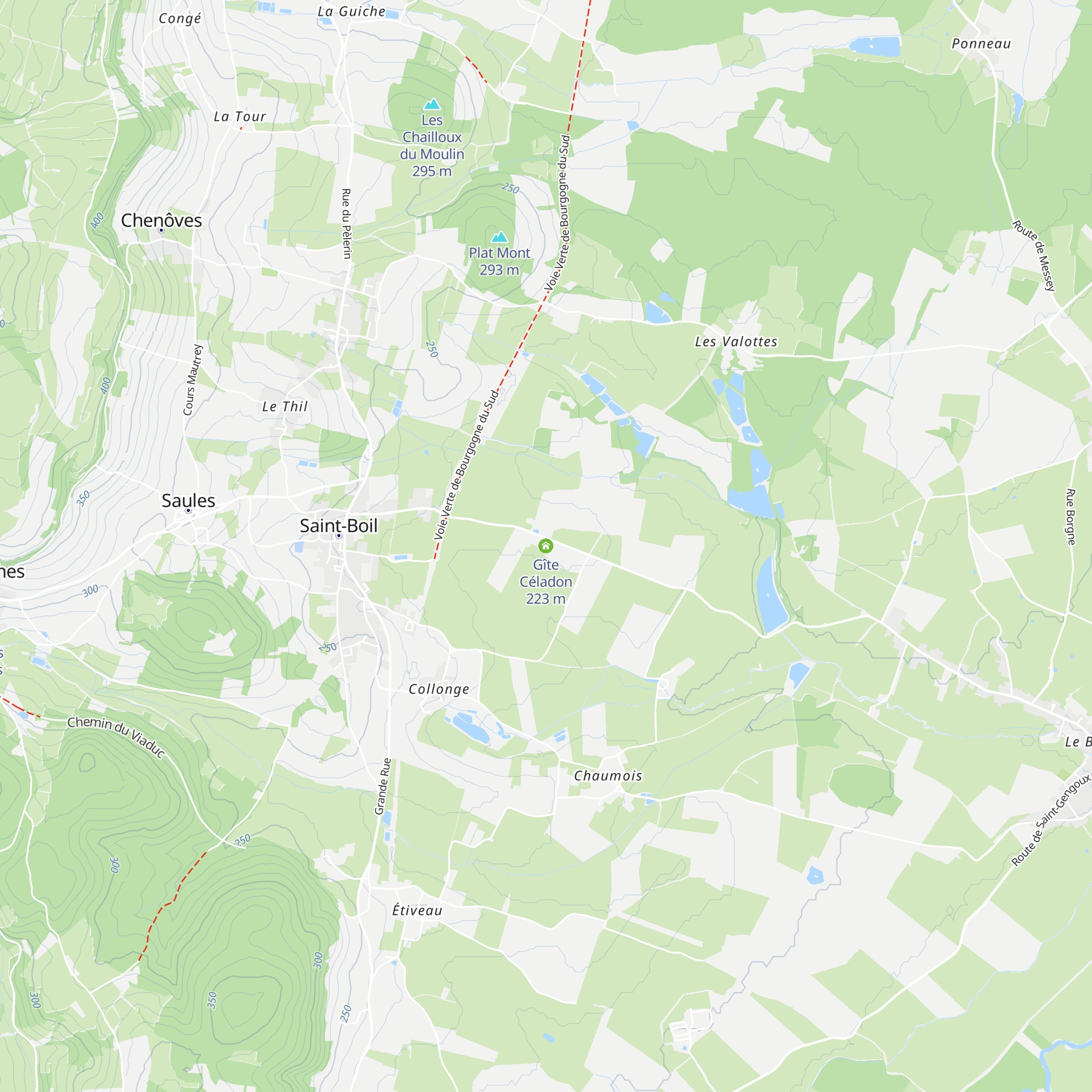 Gîte Céladon map
