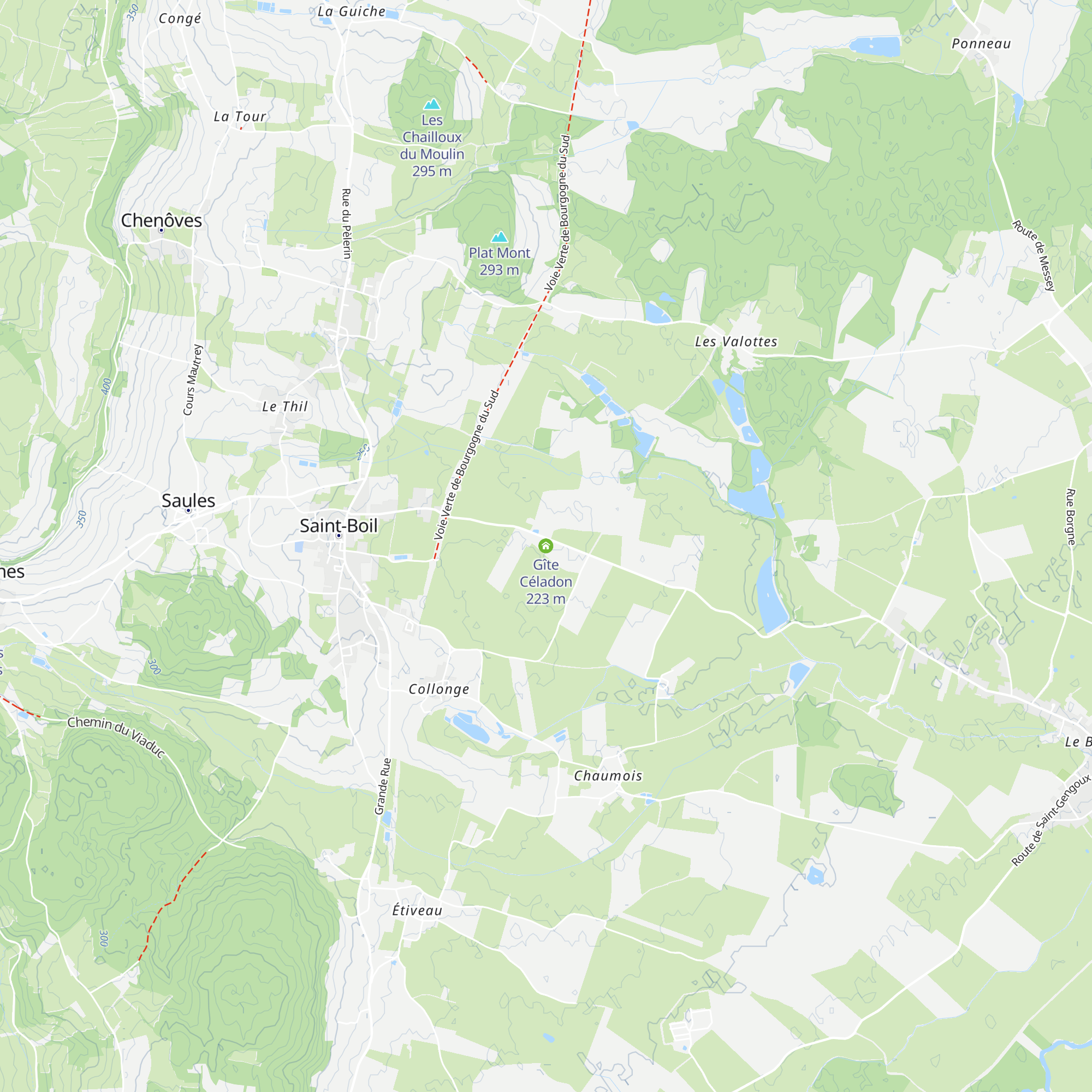 Gîte Céladon map