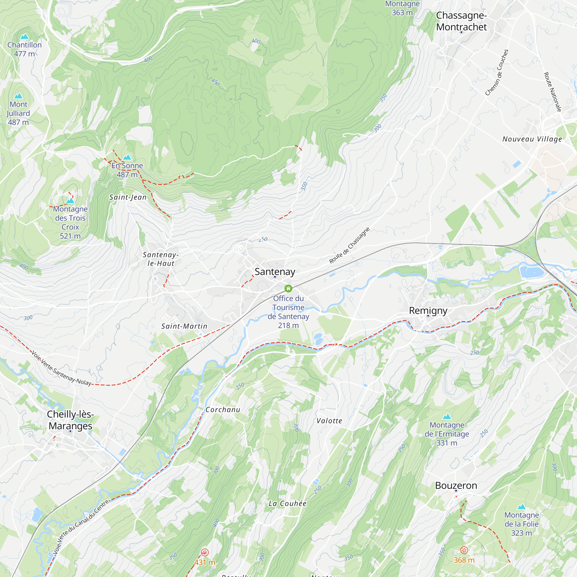 Office du Tourisme de Santenay map