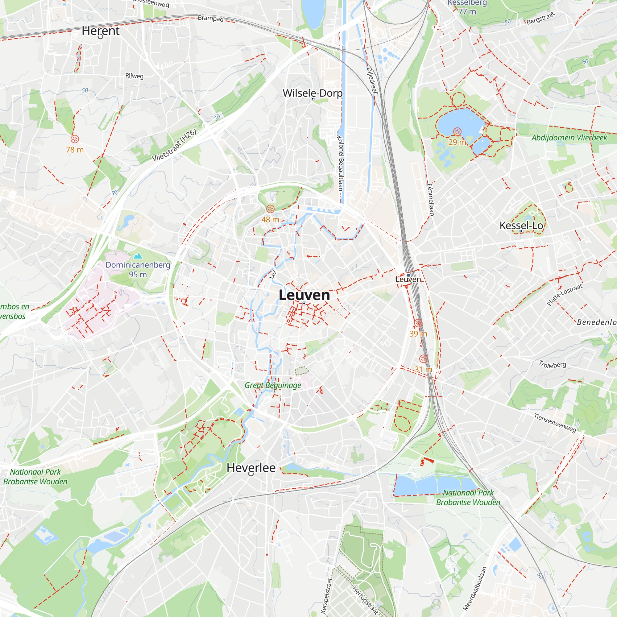 Leuven Leisure map