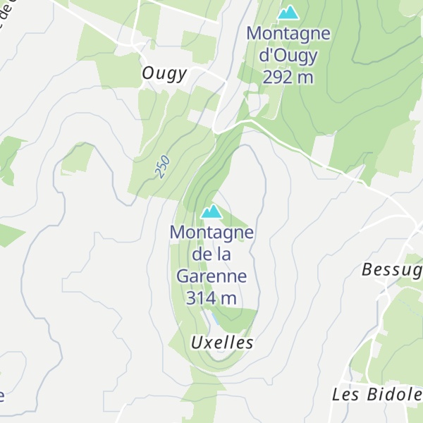 Map of Montagne de la Garenne