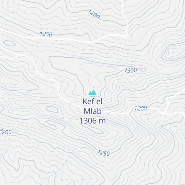 Map of Kef el Mlab
