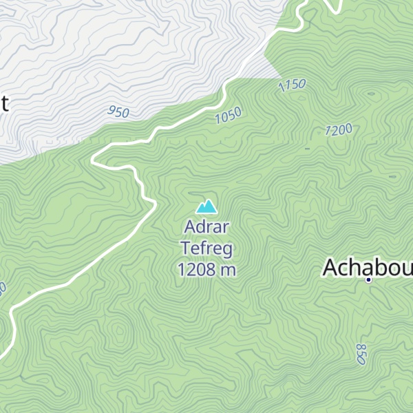 Map of Adrar Tefreg