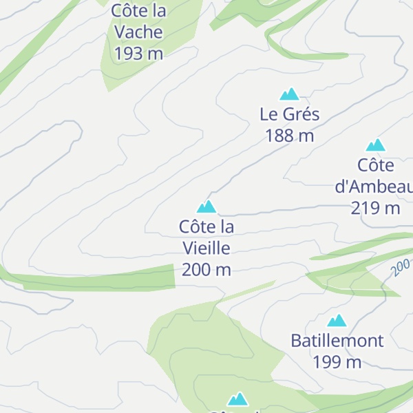 Map of Côte la Vieille