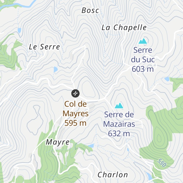 Map of Serre du Roussillon