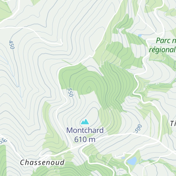 Map of Crêt de la Magdeleine