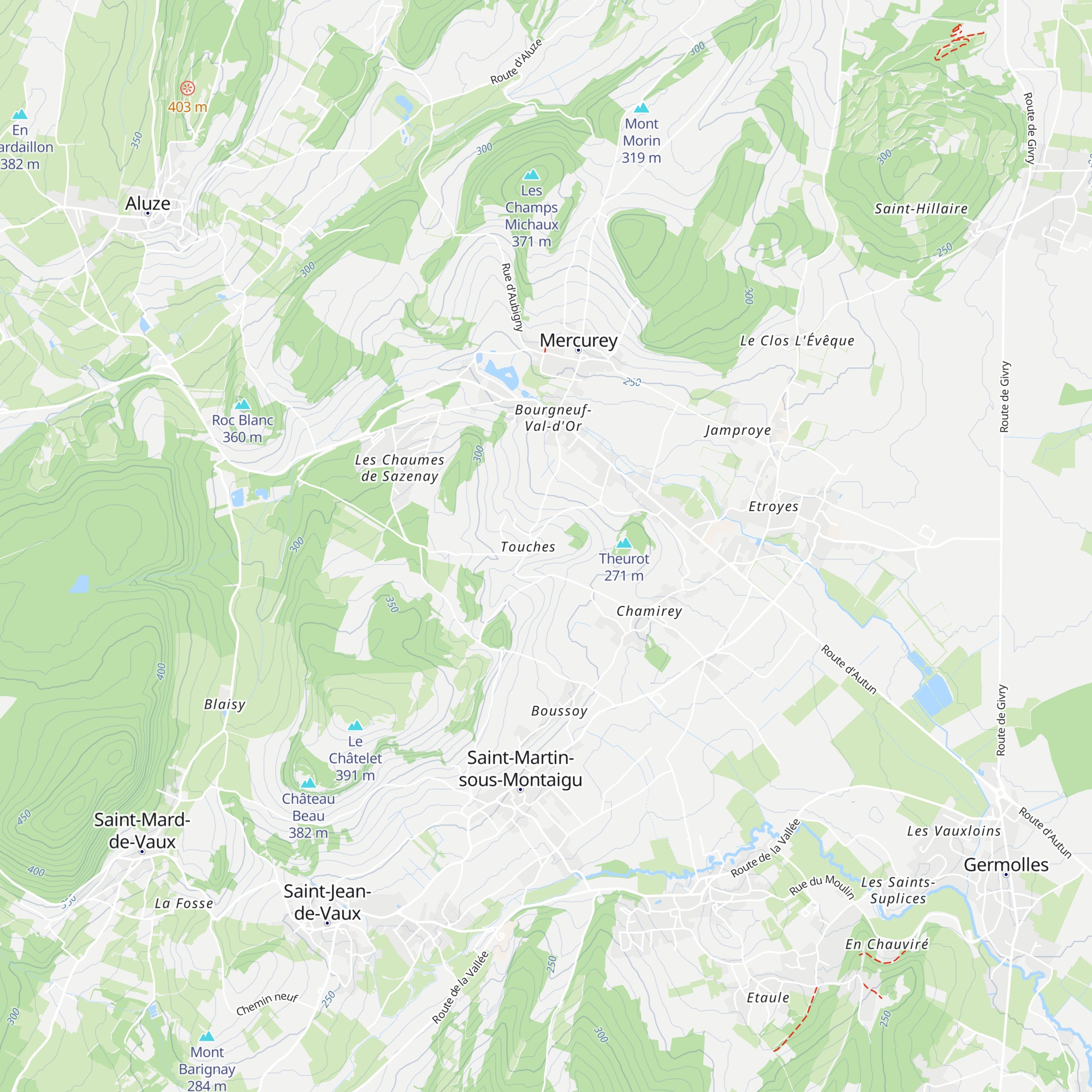Gîte le Val Rubis map