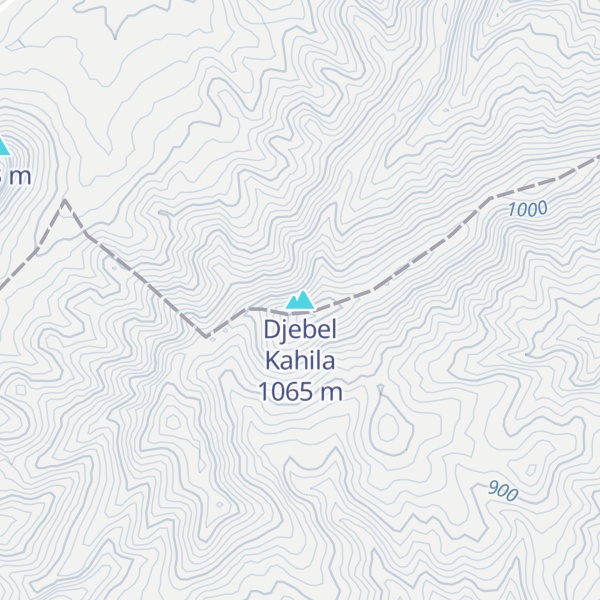 Map of Djebel Kahila