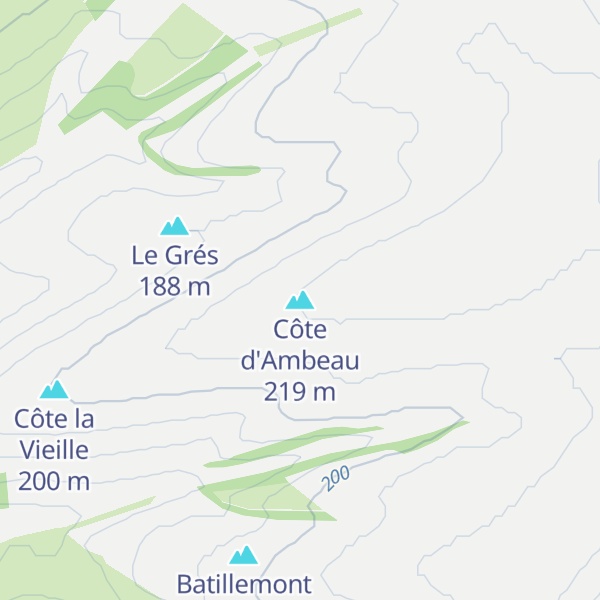 Map of Côte d'Ambeau