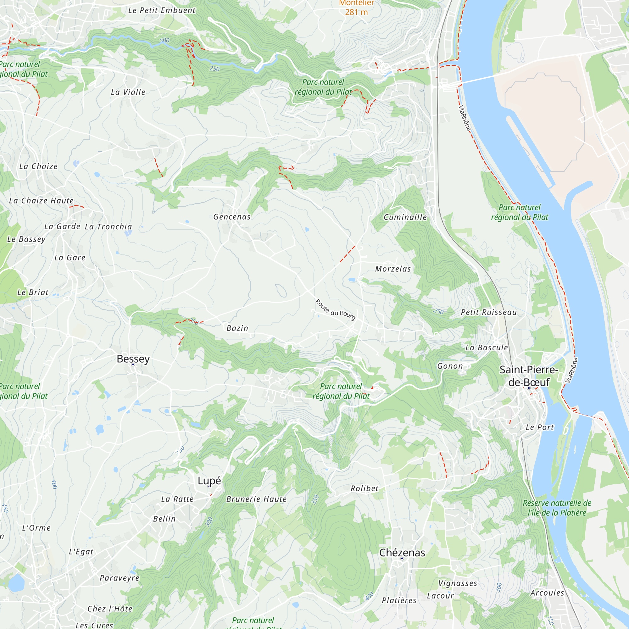 Gîte Saint-Claude map