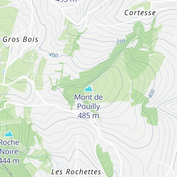 Map of Mont de Pouilly