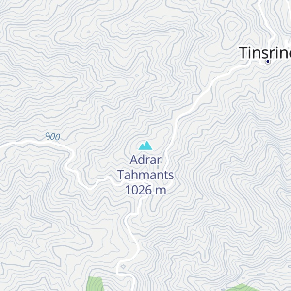 Map of Adrar Tahmants