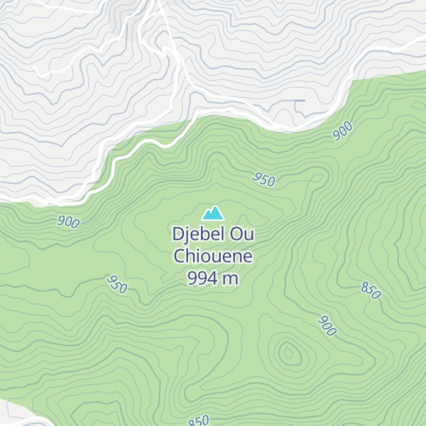 Map of Djebel Ou Chiouene