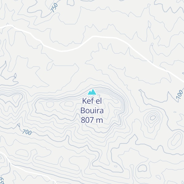 Map of Kef el Bouira