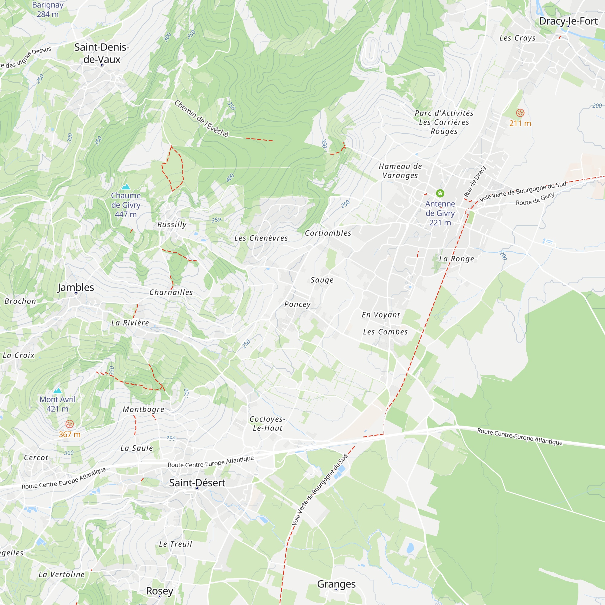 Gîte rural La Planchette map